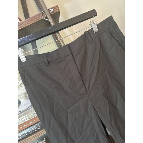 Theory High Waisted Straight Leg Pant Black Womens Size 12 - Picture 5 of 10